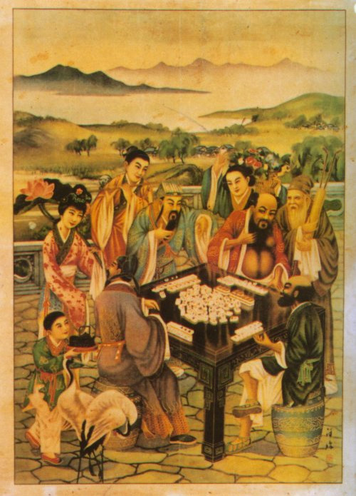 Traditional Mahjong game