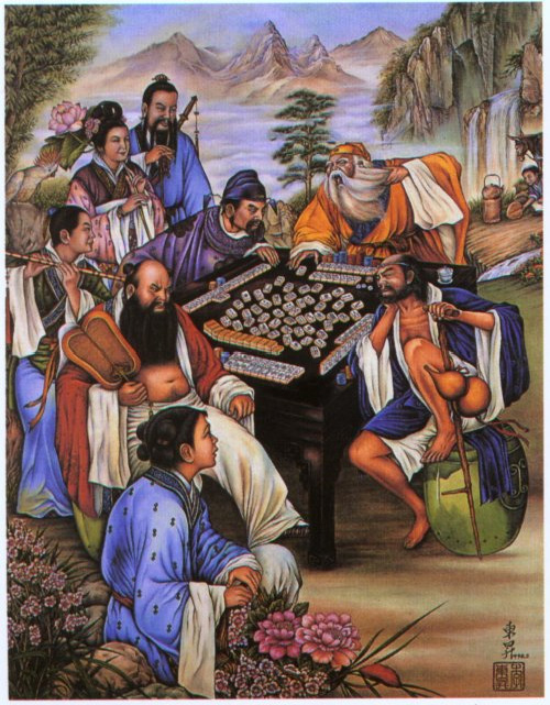 Traditional Mahjong game