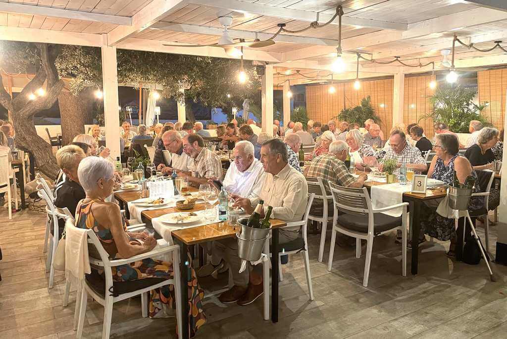 October Dining Out group enjoys a lovely evening at Restaurante Maxim