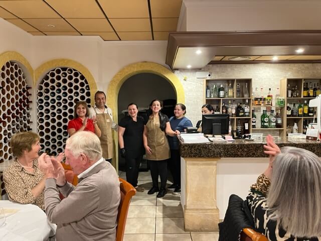 The Dining Out group return to the renovated Restaurant Costa Marco – May 2023