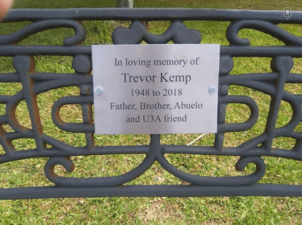 In memory of Trevor Kemp  14th Sept