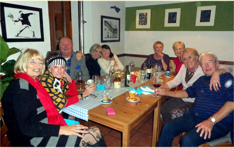 Canasta group Christmas dinner out – 2013